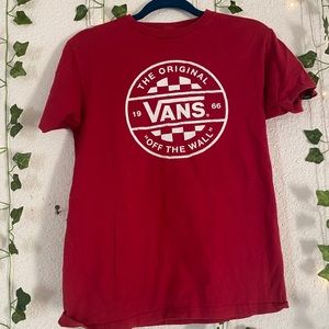 Red vans tshirt